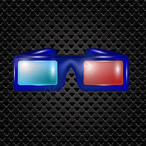 看电影的眼镜立体镜技术水平青色剧院娱乐白色红色展示工作室图片
