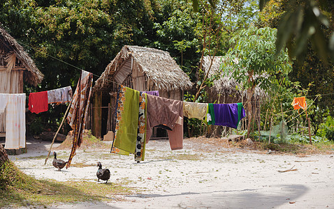马达加斯加马拉昂antsetra地区的非洲疟疾小屋荒野乡村平房农村窝棚异国稻草热带建筑学茅屋图片