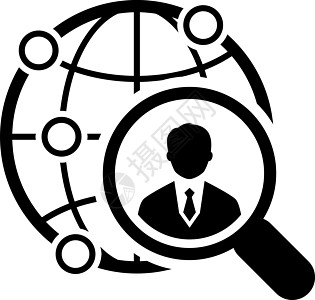 全局搜索图标 平面设计贸易男人经理组织角色指示牌商业交通雇主传播图片