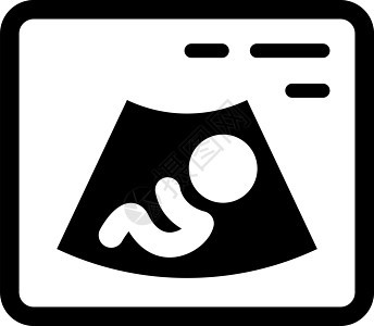 超声检查图标 平面设计超声波女士子宫女孩怀孕医院身体母亲孩子屏幕图片