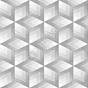 无缝的单色图案 蹩脚的几何形状平铺装饰插图立方体白色打印创造力装饰品窗饰正方形风格图片
