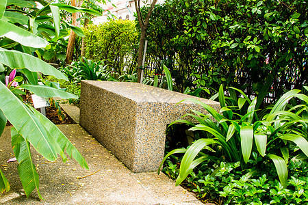 花园的休闲椅露台椅子房子甲板座位闲暇装饰植物放松园艺图片