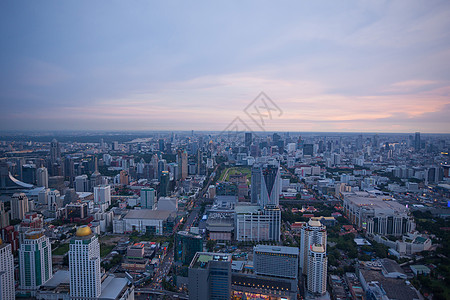 曼谷泰国市之景旅行市中心建筑天空首都蓝色摩天大楼公寓景观场景图片