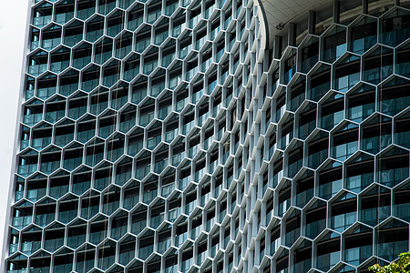 高楼建筑和蓝天火焰城市蓝色旅行天线办公室建筑学玻璃景观旅游图片