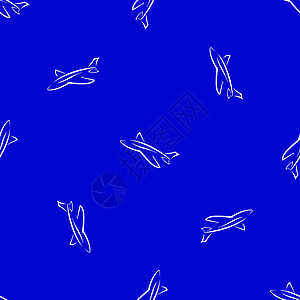 无缝无缝飞机蓝背景商业痕迹弹道蓝色旅游车辆涡轮翅膀空气航空图片