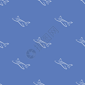 无缝飞机蓝色背景运输喷射航班货物航空公司速度天空航空旅游涡轮图片
