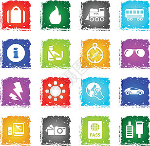 旅行图标 se手提箱罗盘积分电脑电池闪电蒸汽太阳机车护照图片