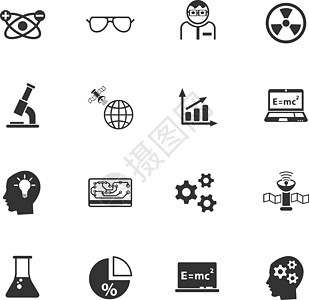 科学图标 se卫星公式太阳镜日程电路原子齿轮辐射电脑笔记本背景图片