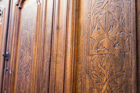 膳食室门入口细节兄弟会罗盘石匠古董棕色组织标识宗教木头公会图片