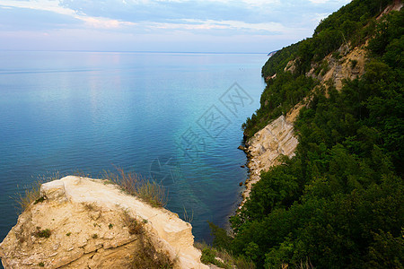 美丽的海洋景观悬崖海滩橙子蓝色天空墙纸旅行半岛支撑岩石图片