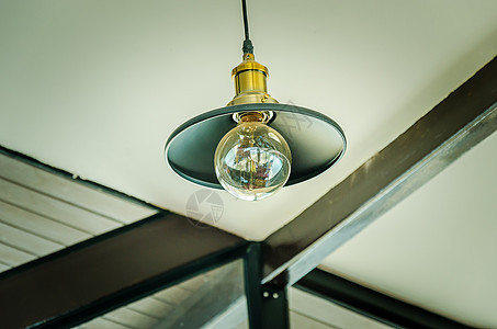 挂灯 Vintag黑色灯泡装饰玻璃家具金属天花板房子房间风格背景图片