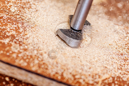 福斯特纳的切刀点金属爱好锯末钻孔工具木匠木头维修力量合页图片