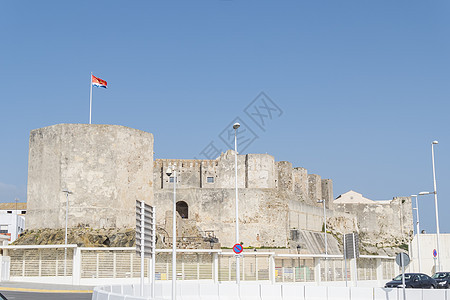 城堡西班牙塔里法假期堡垒建筑旅行文化据点保卫住宅地标纪念碑图片