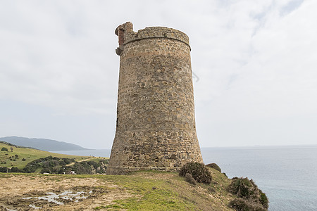 Guadalmesi望台 西班牙卡迪兹海峡自然公园历史性考古学海峡日光废墟天空旅行海洋时间蓝色图片