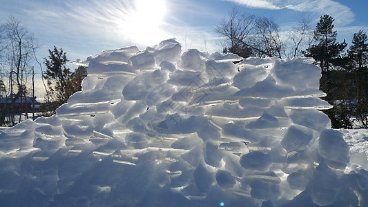 冬季雪雪城堡图片