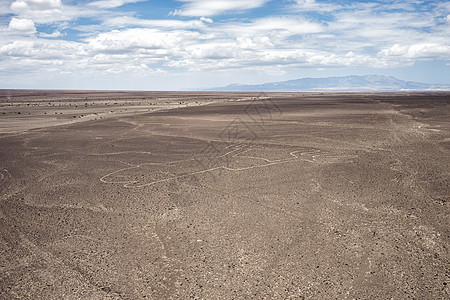 Nazca沙漠线蓝色艺术地标沙丘天空全景沙漠踪迹世界高度图片