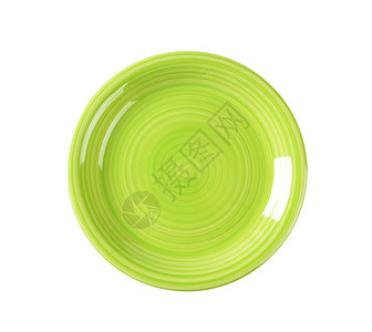 绿色汤盘陶瓷餐具陶器漩涡盘子高架圆形制品餐盘图片