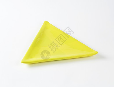 黄三角盘制品三角形黄色陶器陶瓷三角板餐具点心盘图片
