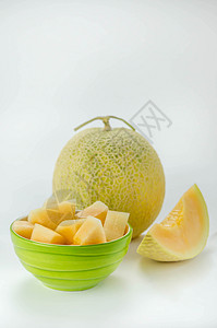 甜瓜水果白色黄色绿色甘露热带西瓜饮食营养甜点食物图片