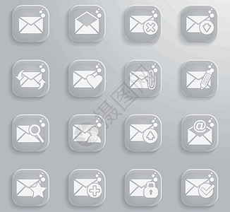 邮件和信封图标 se电脑互联网下载电子邮件商业文档笔记交通地址夹子图片