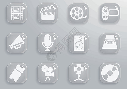 电影业偶像设计计算机邮票绘图视频扬声器电影娱乐音乐界面图片