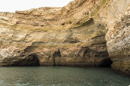 Benagil海滩洞穴 葡萄牙阿尔加夫日落石头旅行假期海岸海景海浪太阳旅游蓝色图片