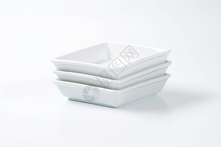 陶瓷矩形白色深板板块餐具菜肴陶器长方形制品背景图片