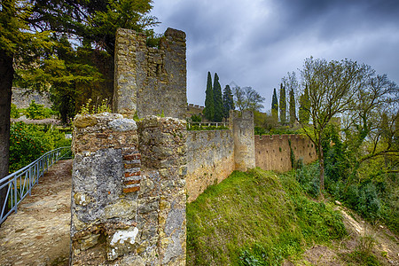 葡萄牙的城堡墙图片