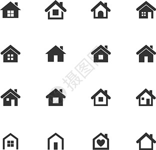 房屋图标 se结构财产家庭界面建筑网站入口互联网标志烟囱图片