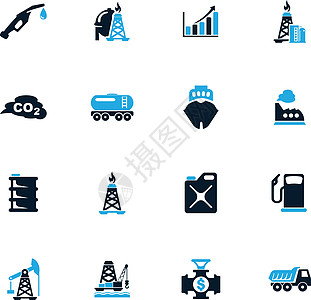 石油图标 se 的提取管道活力化石柴油机工厂互联网运输油船钻孔石油商图片
