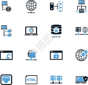 互联网服务器网络图标 se办公室全球电脑商业监视托管局域网密码数据安全图片