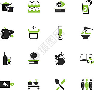 食物和厨房图标 se茶匙餐厅勺子热食发射工具柠檬晚餐环境用具图片