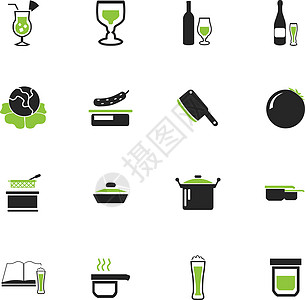 食物和厨房图标 se厨师咖啡面包甜点食谱果汁插图黄瓜啤酒水果图片