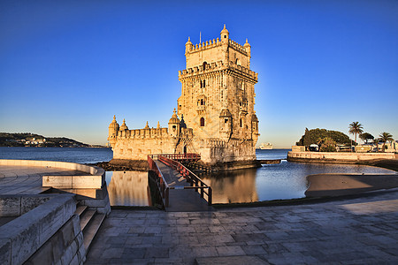 葡萄牙里斯本的文化遗产景观建筑吸引力历史性旅游蓝色地标城市图片