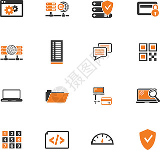 互联网服务器网络图标 se安全托管计算电脑技术速率监视商业代码全球图片