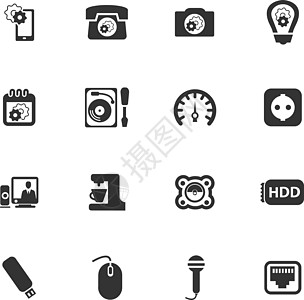 电子维修图标 se标识麦克风玩具台灯音频控制相机设置硬盘设计图片