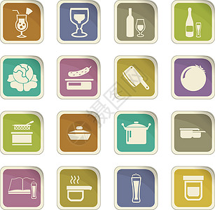 食物和厨房图标 se水果平底锅餐厅盘子果汁小麦甜点煎锅黄瓜烹饪图片