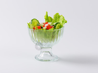 混合蔬菜沙拉盘子洋葱沙拉食物午餐蔬菜小菜黄瓜营养玻璃图片