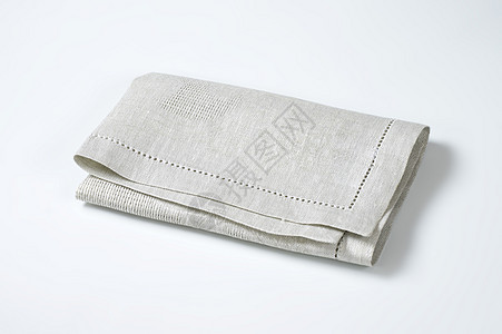 浅灰色地垫子织物亚麻纺织品餐垫灰色台垫折叠图片