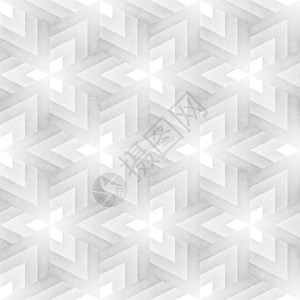 无缝的单色图案 蹩脚的几何形状平铺装饰品立方体窗饰风格几何学灰色插图装饰白色正方形图片