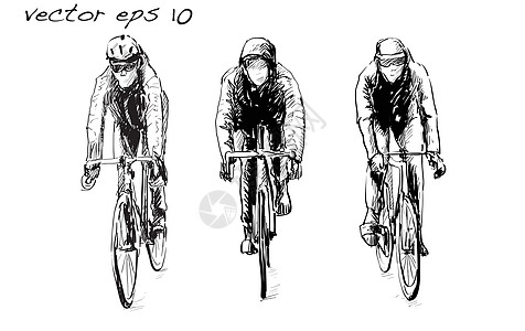 骑自行车的人在上骑固定齿轮自行车的草图旅行街道框架跑步城市动作生态男生潮人男性图片