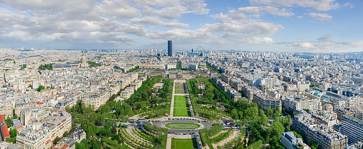 从埃菲尔铁塔到巴黎东南的全景图片