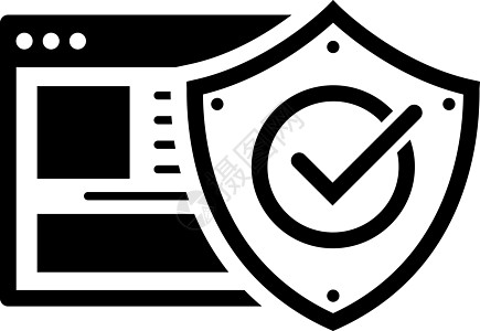 在线保护图标 平面设计网络用户安全数据标识界面插图技术挂锁体验图片