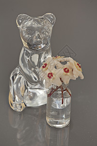 水晶雕像Hoya花图片