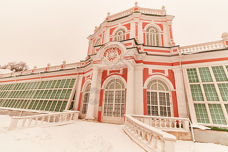 莫斯科Kuskovo宫宫 国家博物馆建筑学博物馆地标大厦历史公园旅行建筑天空教会图片