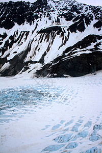 斯沃德阿拉斯加附近凯奈佛尔兹的冰川吸引力旅游旅行蓝色海洋游客气候观光假期风景图片