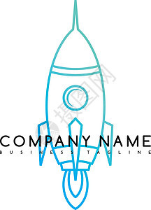 太空火箭航天飞机品牌标志模板标识按钮用户网站旅行速度网络发射星系绘画插图图片
