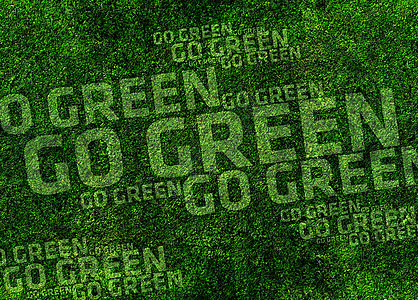 绿色背景院子场地生态绿化字母园林插图背景图片