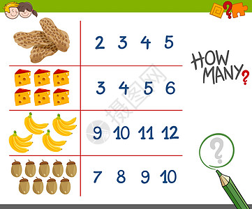 用食物对象计数活动图片