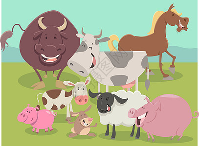 农场动物角色组图片